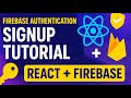 🚀 Firebase Authentication Signup Tutorial in React with Vite ⚛️✨