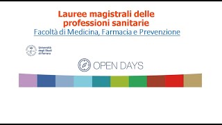 Professioni Sanitarie | Laurea Magistrale | Università di Ferrara