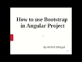 Angular 8 : How to use Bootstrap in Angular Project #4 Step by Step