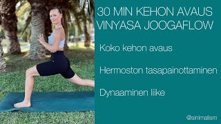 30 minuutin kehoa avaava vinyasa-joogaflow