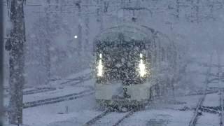 ﾄﾗﾝｽｲｰﾄ四季島【雪の札幌⇒苗穂】JR北海道≪New苗穂駅から≫