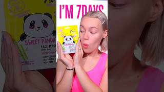 SWEET PANDA SHEETMASK! Have fun with your skincare 🐼 | #my7days #skincare  #shortsvideo #facemask