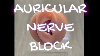 AURICULAR NERVE BLOCK - A step-by-step approach #Shorts #Surgery #Suturing
