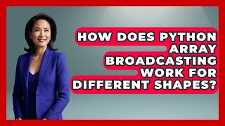 How Does Python Array Broadcasting Work For Different Shapes? - Python Code School