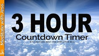 3 Hour Countdown TIMER with Relaxing Music and Completion Bell