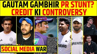 GAUTAM GAMBHIR HAI CREDIT STEALER? NEW CONTROVERSY STARTS, KKR PLAYERS KE BICH SOCIAL MEDIA WAR