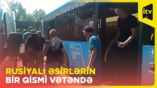 Ukraynada əsirlikdən qayıdan ruslar belə qarşılandılar