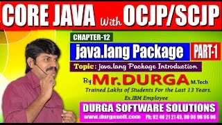 Core Java With OCJP/SCJP-java.lang Package-Part 1