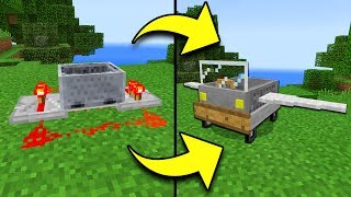 How to UPGRADE a MINECART in Minecraft Tutorial! (Pocket Edition, Xbox, PC)