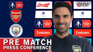 Mikel Arteta - Arsenal v Man City - Pre-Match Press Conference - FA Cup Semi-Final