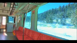 【超美しい鉄道】北欧のような銀世界を走る電車に乗車。本当に日本？