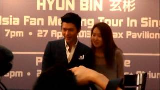 130426 Hyun Bin First Asia Fan Meeting Tour in Singapore Press Conference Bugis+ part 1/3