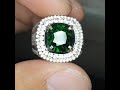 Natural Vivid Green Tsavorite Garnet 3.67 cts Certificate GRI Lab