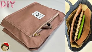 How to make a handy pouch with a simple zipper pocket