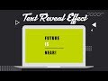 Text Reveal Effect | CSS Tutorial