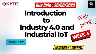 Introduction to Industry 4.0 and Industrial IoT Week 5 Assignment Answer | July2024 | Learn in brief