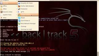 Credential Harvester Attack Method SET Backtrack 5 Tutorial