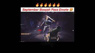 September Booyah Pass Emote 🤩 ff new event/free fire new event#shorts#ffshorts#ff