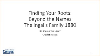 Finding Your Roots - Beyond the Name