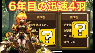 【サマナ】錬成石73個で迅速初の速度4羽なるか！？