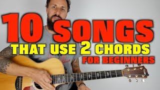 10 Songs 2 Chords EASY Guitar Lesson