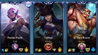 Braum Caitlyn w Top 100 Kayle Diamond Ranked Climb S15 Wild Rift