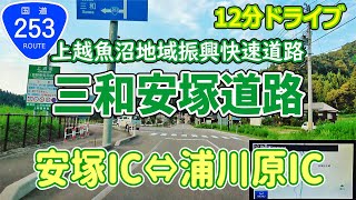 上沼道 三和安塚道路  安塚IC⇔浦川原IC　国道253号 / ナビガイド 4K  238