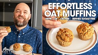 Quick and Easy Carrot Cake “Blender” Muffins (Vegan, WFPB, GF, Oil-Free, Refined Sugar Free)