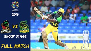 St Kitts & Nevis Patriots vs Jamaica Tallawahs Full Match | CPL 2016 Group Stage