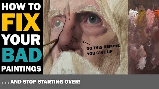 How to Correct your OIL PAINTINGS!