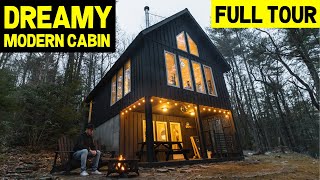 DREAMY MODERN All-Black A-FRAME STYLE CABIN! (ft. by Forbes & Airbnb)