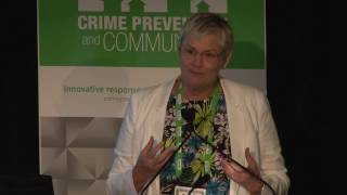 Crime Prevention and Communities conference. Keynote speaker: Anna Stewart