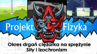 Ciężarek na sprężynie - okres drgań w Cyberpunk 2077 nie wspierany przez CDPR, №67 ⚛ Projekt Fizyka