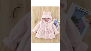 classy winter baby girl coat collection❄️ pink colour coat combination for baby girl...