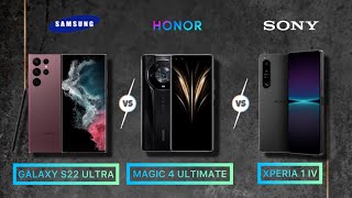 Samsung S22 Ultra vs Honor Magic 4 Ultimate vs Sony Xperia 1 IV | 3 of the most expensive mobiles