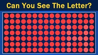 Only People With Amazing Visual Skills Can See All The Letters!