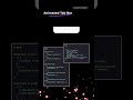 Animated Tab Bar using HTML and CSS #html #css #javascript #shorts