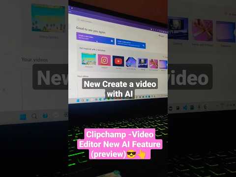 Clipchamp video editor new AI Featurefast and easy to use#clipchamp #videoediting #ai #microsoft