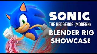 Modern Sonic rig for Blender 4.x - Video Showcase