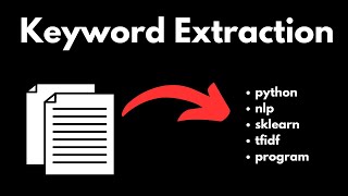 Keyword Extraction with Python and Sklearn