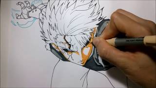 Speed Drawing Genos One Punch Man Dibujo De Geno One Punch Man