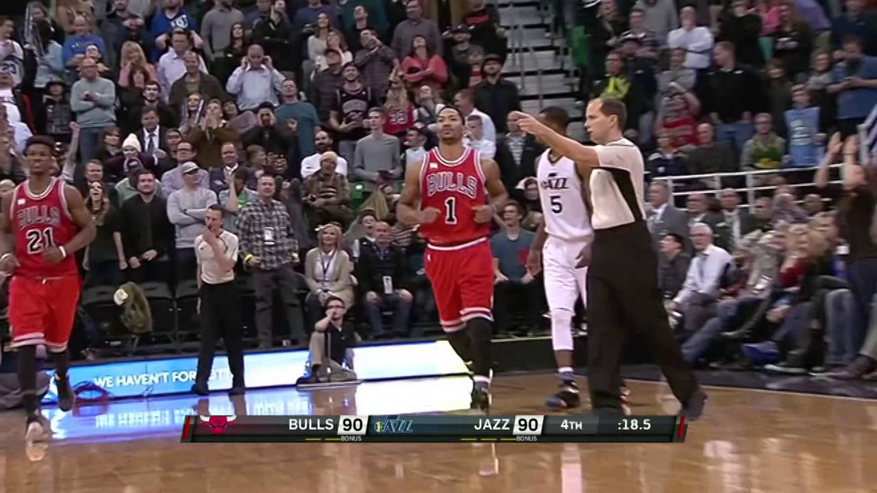 Chicago Bulls Vs Utah Jazz - February 1, 2016 - YouTube