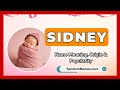 Sidney - Baby Girl Name Meaning, Origin & Popularity - RandomNames.com