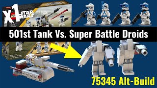 501st Battle Pack 75345 Alternate Build MOC - Clone Tank Vs. Super Battle Droids