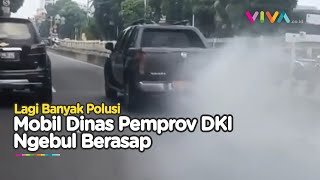 HEBOH Mobil Pelat Merah Pemprov DKI Kotori Udara, Sopir Kena Sanksi