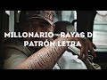 millonario rayas de patrón letra