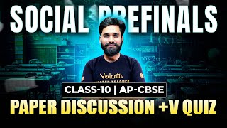 Social Prefinal Paper Discussion + V-Quiz | Part-1| AP Class 10 | Dathu Sir 📖🔥