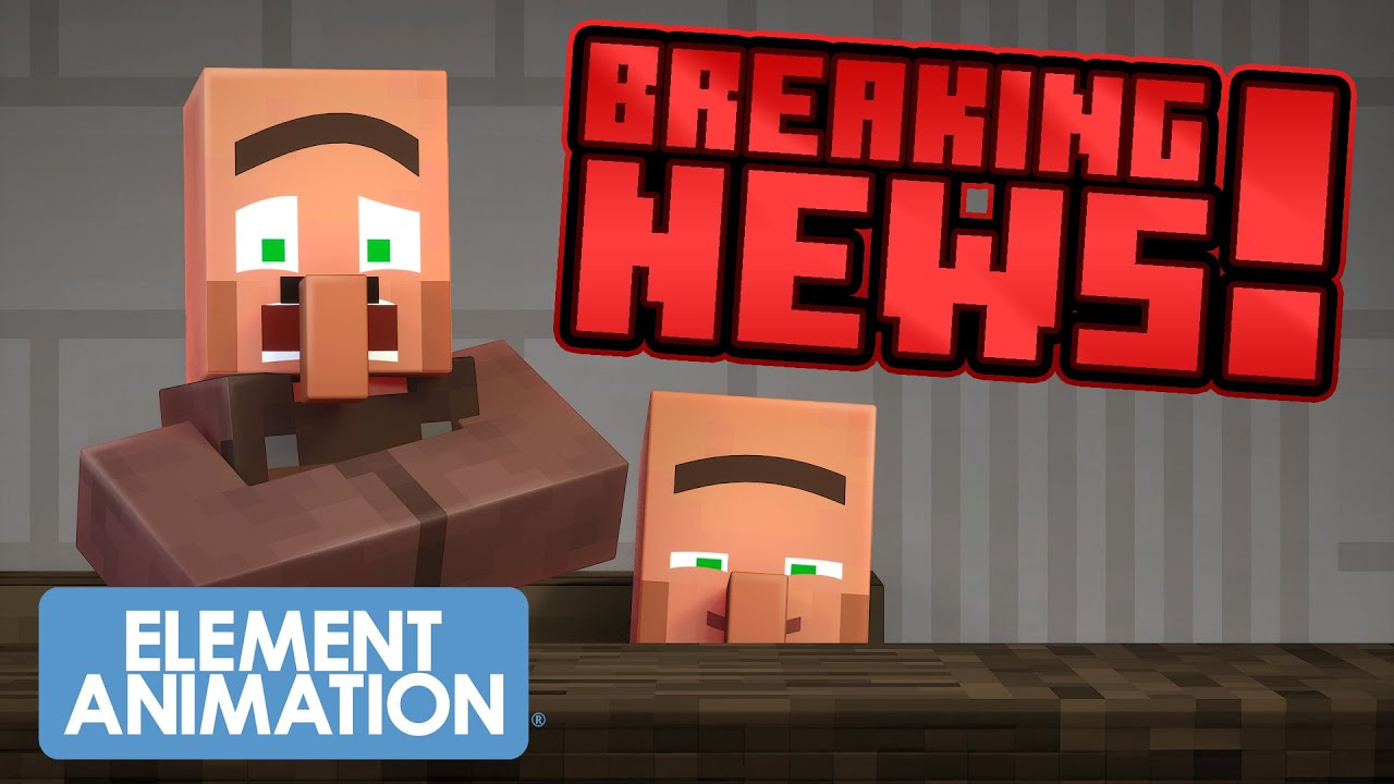 Villager News Breaking News Minecraft Animation Youtube