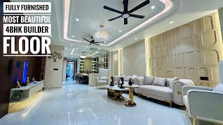 ALEXA HOME 😳| MOST ATTRACTIVE 4BHK BUILDER FLOOR IN INDIRAPURAM,GZB| FULLY FURNISHED ☎️( 9821052573)