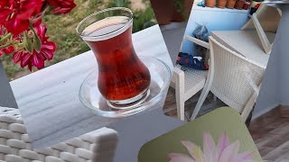 Balkon Nasıl Yıkanır?🙄Balkonda Semaver Çayı Mis Gibi Oluyor😋Ve Benim Güzel Çiçeklerim🍀🌺🍀